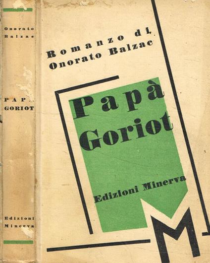 Papa Goriot - copertina