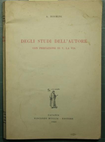 Degli studi dell'autore - copertina