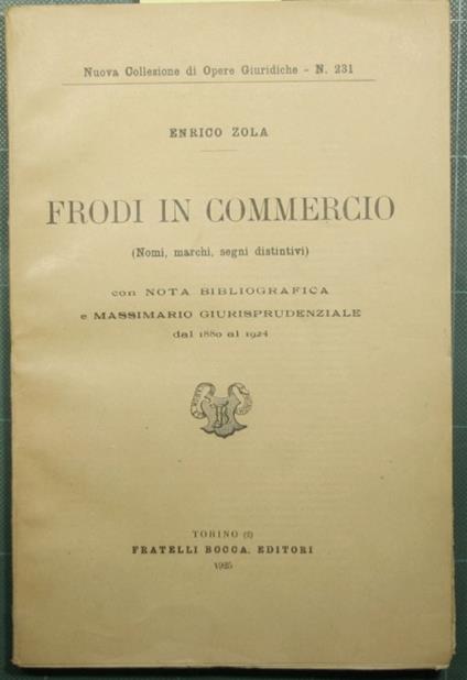 Frodi in commercio - copertina