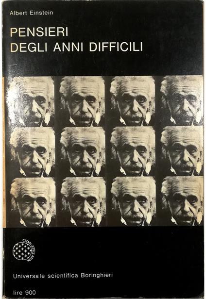 Pensieri degli anni difficili - Albert Einstein - copertina