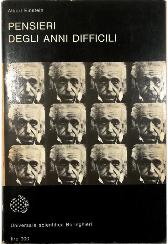 Pensieri degli anni difficili - Albert Einstein - copertina