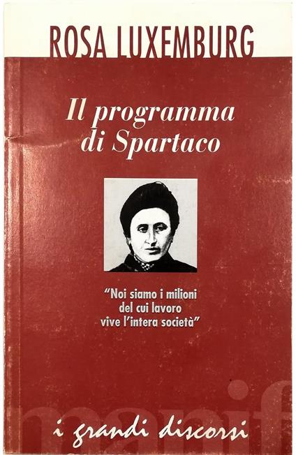 Il programma di Spartaco - Rosa Luxemburg - copertina