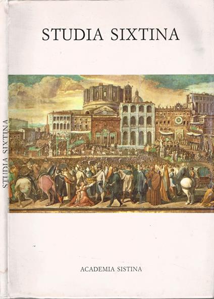 Studia Sixtina - copertina