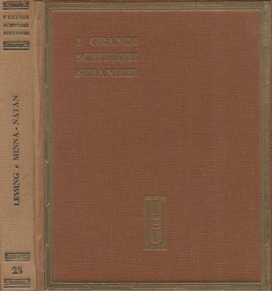 Minna di Bernhelm - Natan il saggio - Gotthold Ephraim Lessing - copertina
