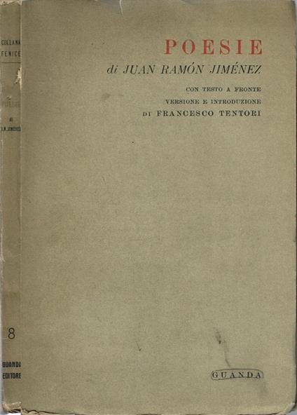 Poesie - J. Ramón Jiménez - copertina