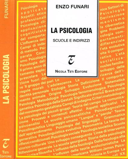 La psicologia. Scuole e indirizzi - Enzo Funari - copertina