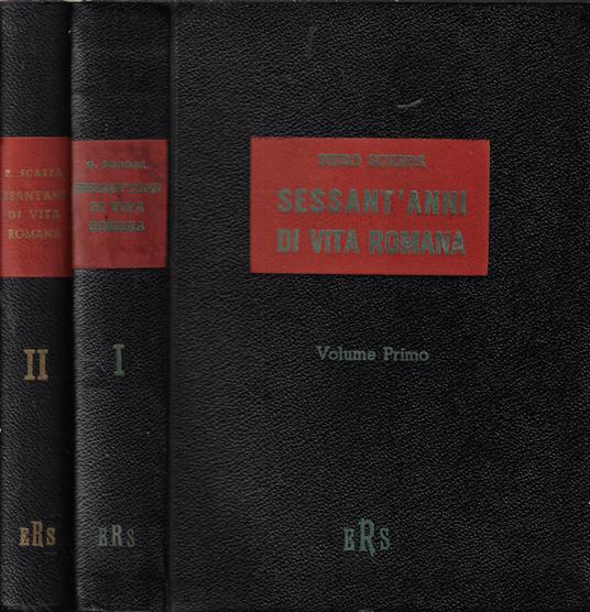 Sessant'anni di vita romana - Piero Scarpa - copertina