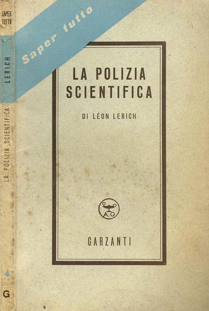 La polizia scientifica - copertina