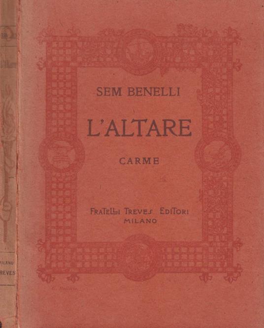 L' altare - Sem Benelli - copertina
