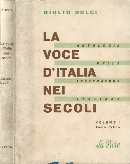 La voce d'Italia nei secoli - copertina