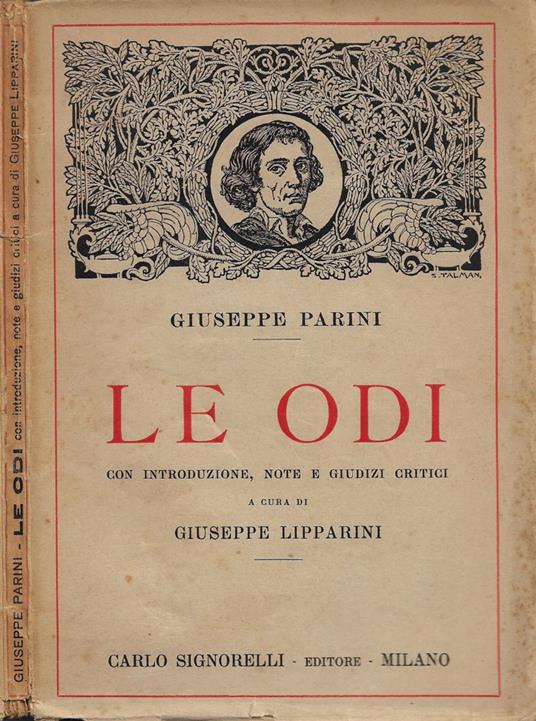 le Odi - Giuseppe Parini - copertina