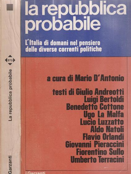 La repubblica probabile - copertina
