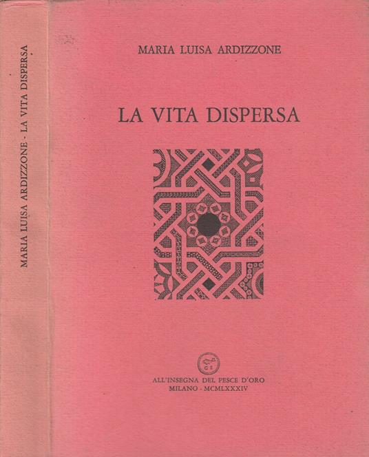 La vita dispersa - M. Luisa Ardizzone - copertina