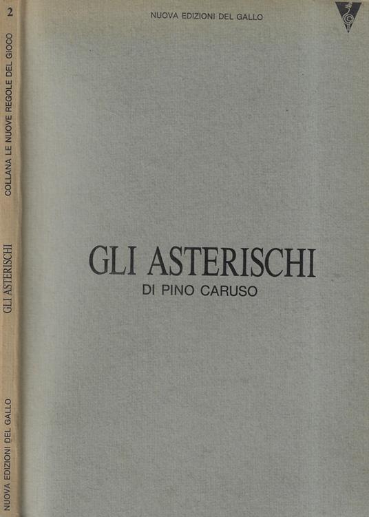 Gli asterischi - Pino Caruso - copertina