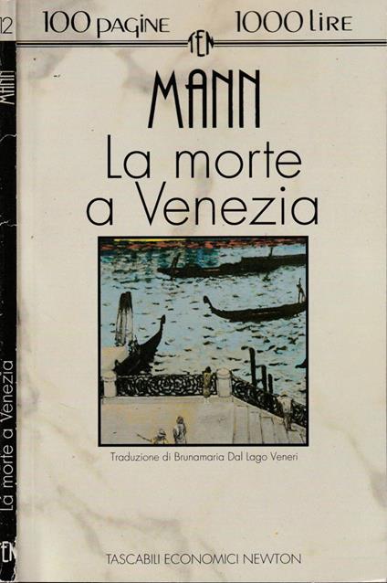 La morte a Venezia - Thomas Mann - copertina
