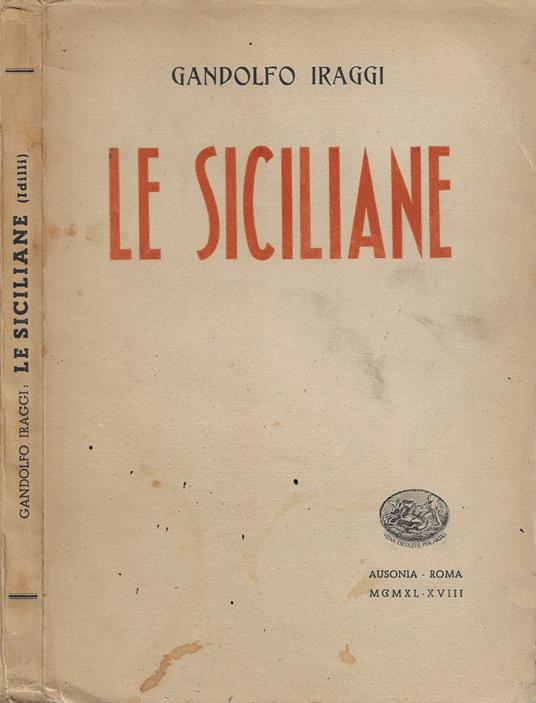 Le Siciliane (Idilli) - copertina