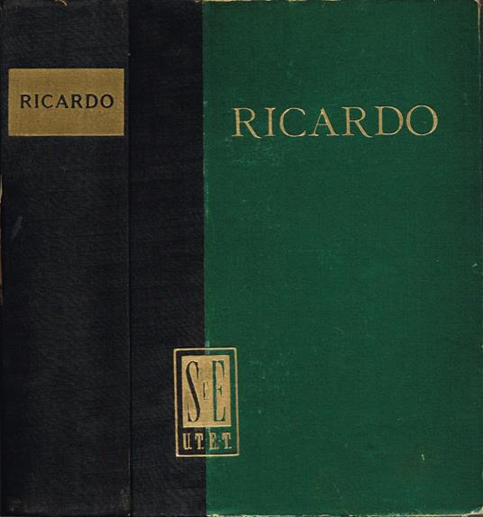 Princìpi dell'Economia Politica - David Ricardo - copertina