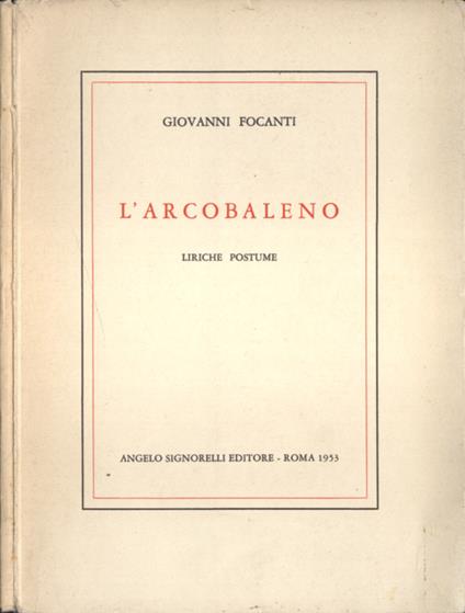 L' arcobaleno - Giovanni Fanti - copertina