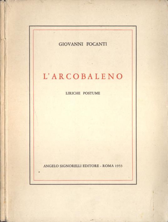 L' arcobaleno - Giovanni Fanti - copertina