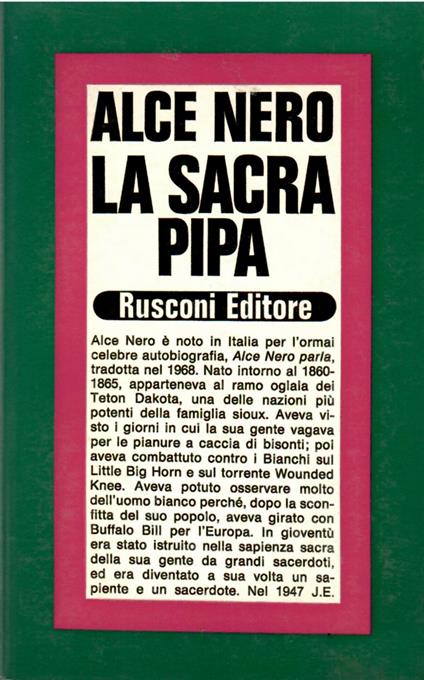 La Sacra Pipa - Alce Nero - copertina