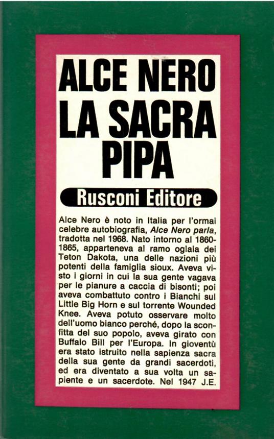 La Sacra Pipa - Alce Nero - copertina