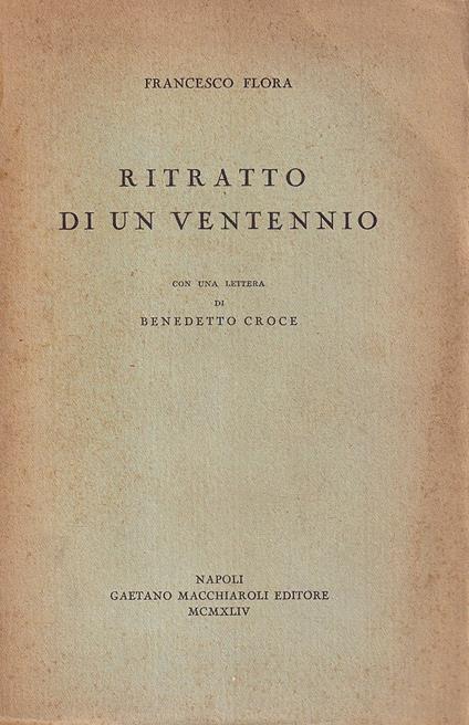 Ritratto di un ventennio - Francesco Flora - copertina