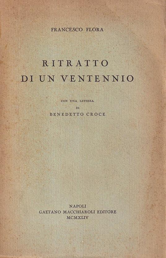 Ritratto di un ventennio - Francesco Flora - copertina