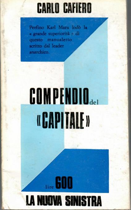 Compendio Del Capitale - Carlo Cafiero - copertina