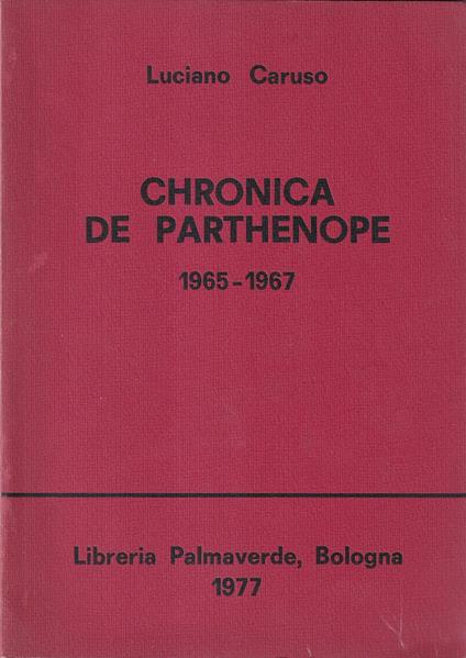 Chronica de Parthenope (1965-1967) - Luciano Caruso - copertina