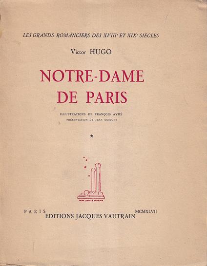 Notre-Dame De Paris - Victor Hugo - copertina