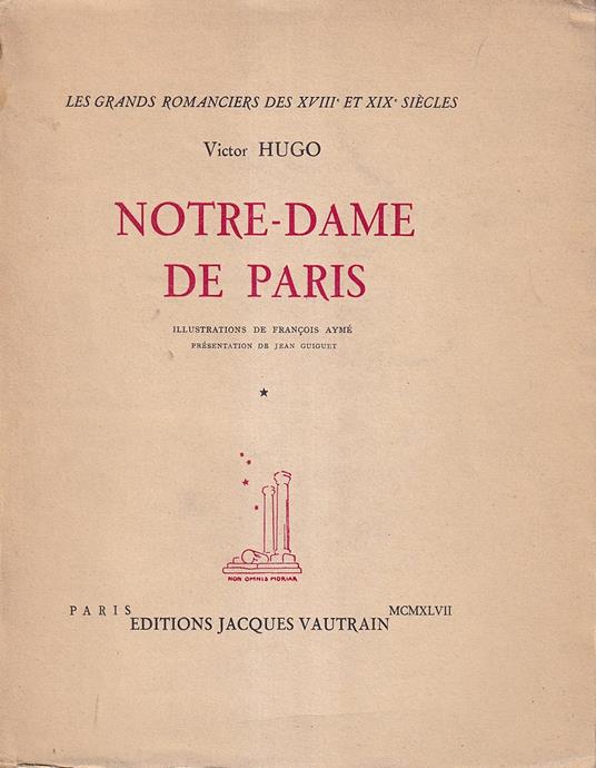 Notre-Dame De Paris - Victor Hugo - copertina