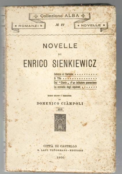 Novelle - Henryk Sienkiewicz - copertina