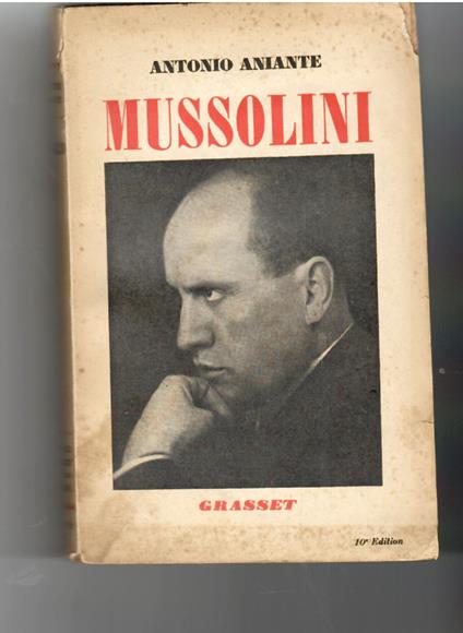 Mussolini - Antonio Aniante - copertina