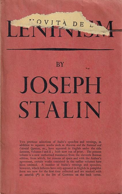 Leninism - copertina