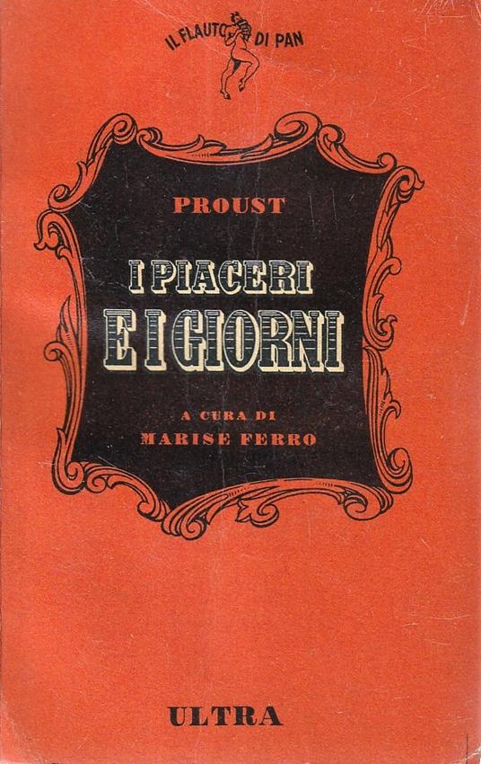 I piaceri e i giorni - Marcel Proust - copertina