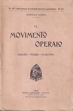 Il movimento operaio. Origini - forme - sviluppo
