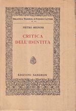 Critica dell'identità