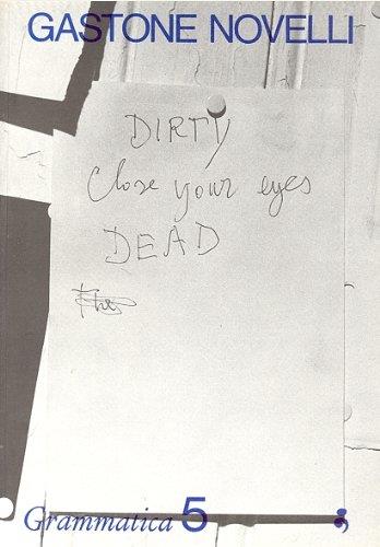 Grammatica. n. 5, Maggio 1976. Gli scritti di Gastone Novelli - Gastone Novelli - copertina