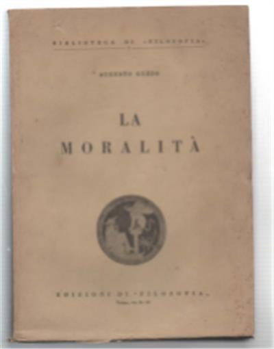 La Moralità - Augusto Guzzo - copertina