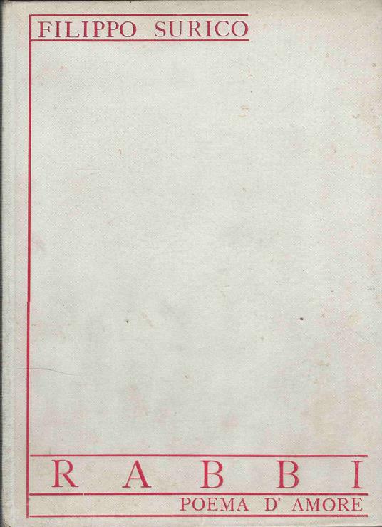 Rabbi. Poema D'amore - copertina