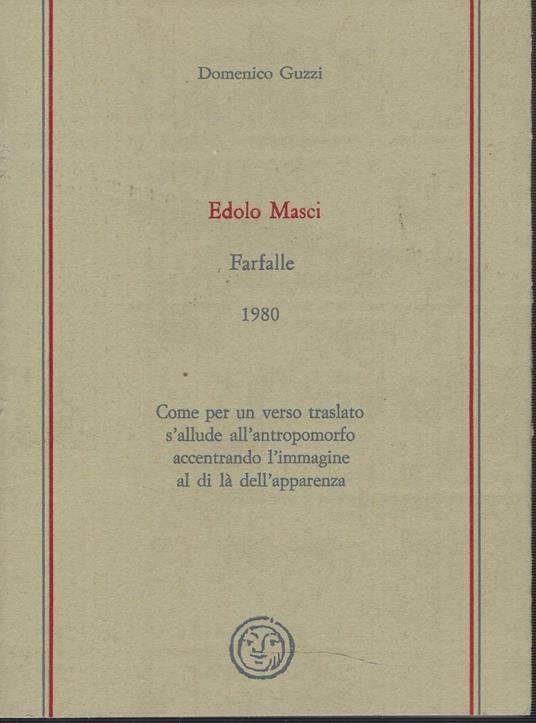 Farfalle - Edolo Masci - copertina
