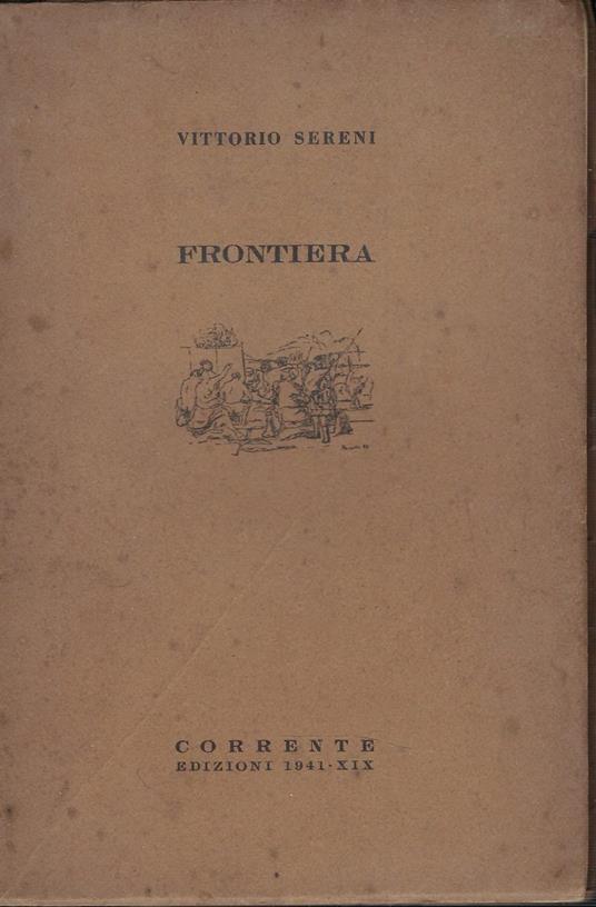 Frontiera - Vittorio Sereni - copertina