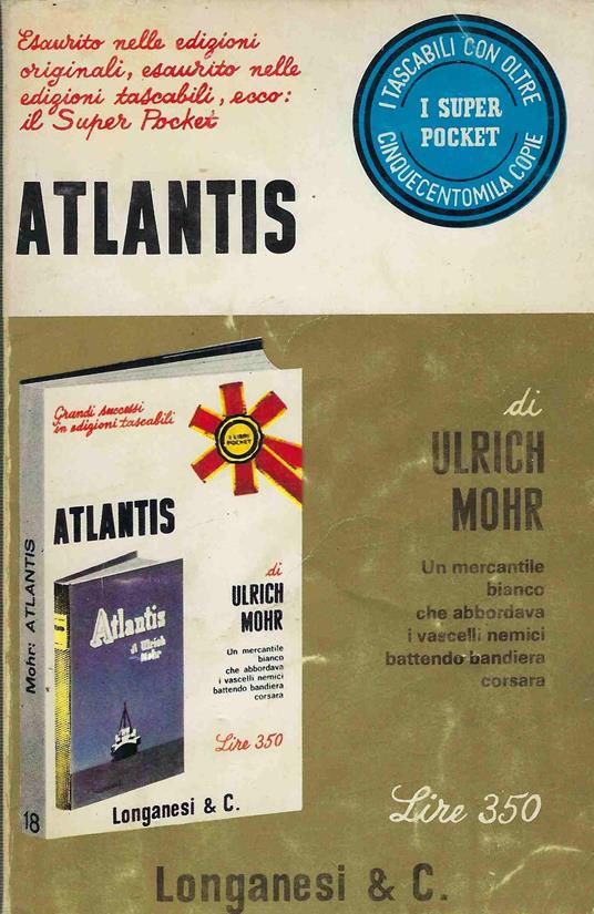 Atlantis - Ulrich Mohr - copertina