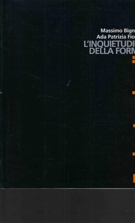 L' inquietudine della forma - copertina