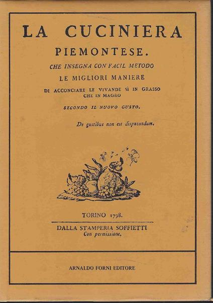 La cuciniera piemontese - copertina