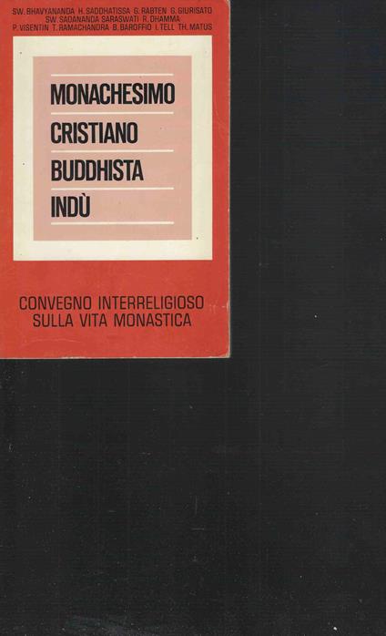 Monachesimo Cristiano Buddhista Indù - copertina