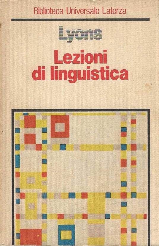 Lezioni di Linguistica - copertina