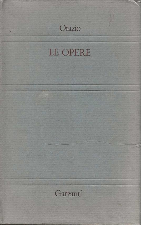 Le Opere - Orazio - copertina