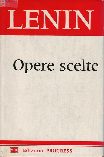 Opere Scelte - Lenin - copertina