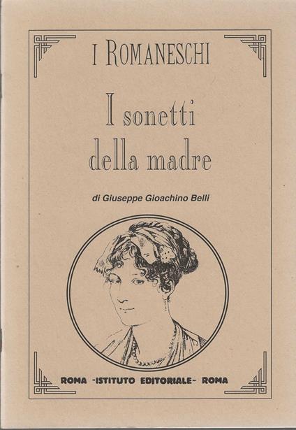 I sonetti della madre - Gioachino Belli - copertina